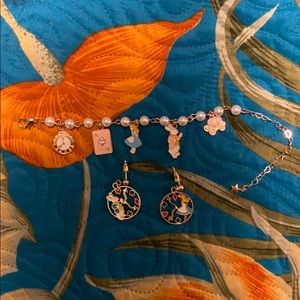 Alice bracelet and earrings